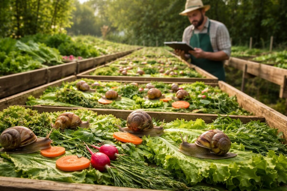 découvrez comment choisir le meilleur accompagnement pour vos escargots lors de leur élevage afin d'optimiser leur croissance et leur santé.