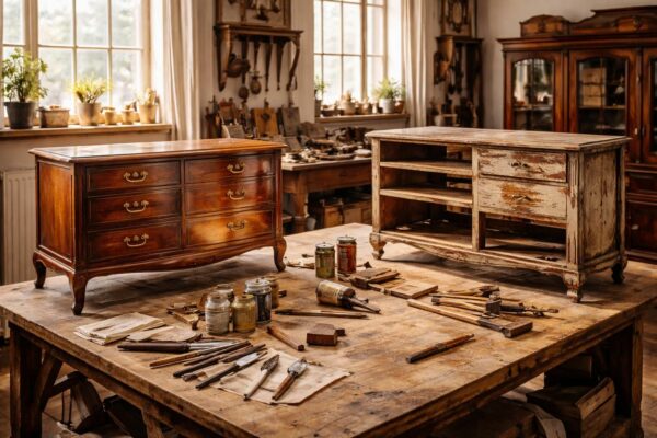 découvrez comment choisir entre le restorage et la restauration pour vos meubles anciens, afin de préserver leur valeur et leur authenticité.