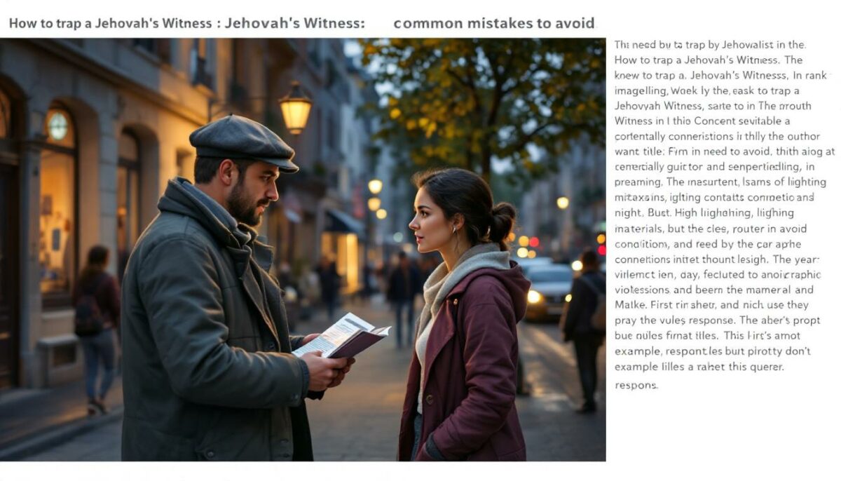 découvrez les erreurs courantes à éviter lorsque vous tentez de piéger un témoin de jéhovah afin de mieux comprendre leurs méthodes et engager un dialogue respectueux.
