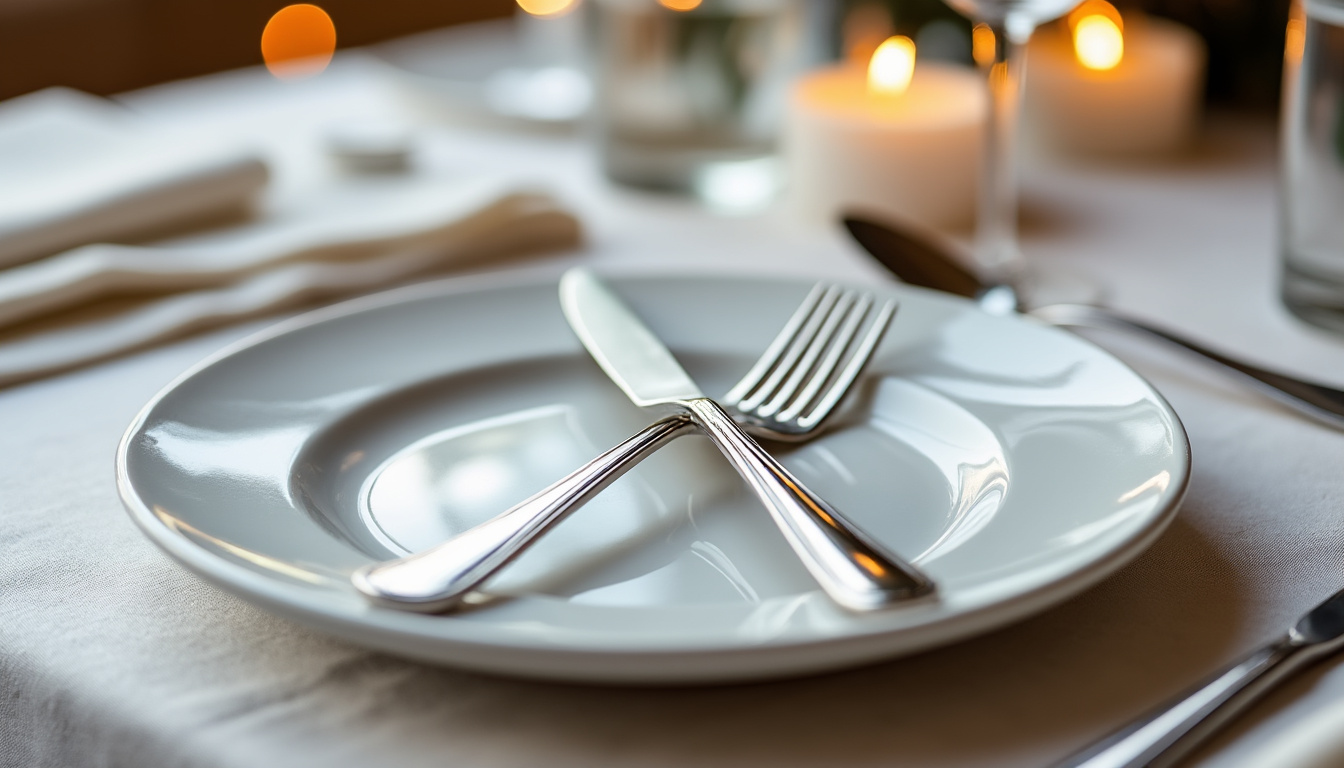 découvrez la véritable signification du couvert croisé dans l’assiette et son symbolisme au-delà des simples règles de la table. un geste chargé de sens, entre tradition et message discret.