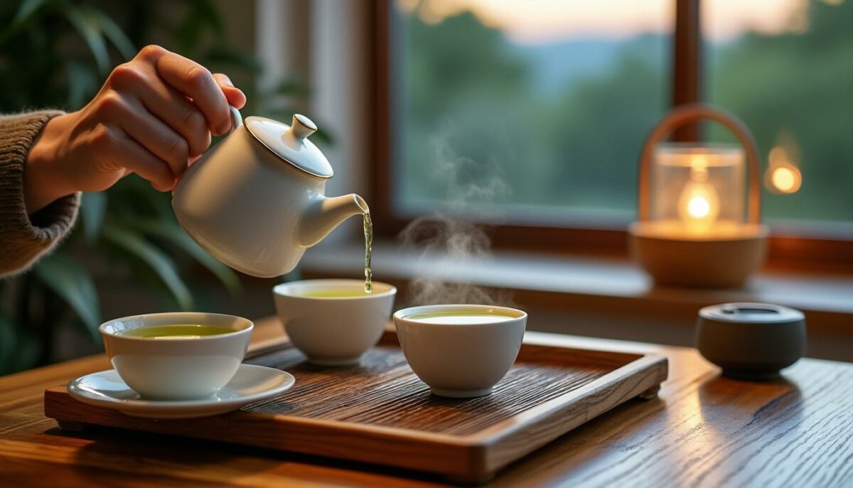 découvrez l'art de la dégustation de thé vert le soir. savourez chaque gorgée de cette boisson apaisante, idéale pour terminer la journée en douceur. explorez ses bienfaits et trouvez le thé vert parfait pour vos soirées relaxantes.