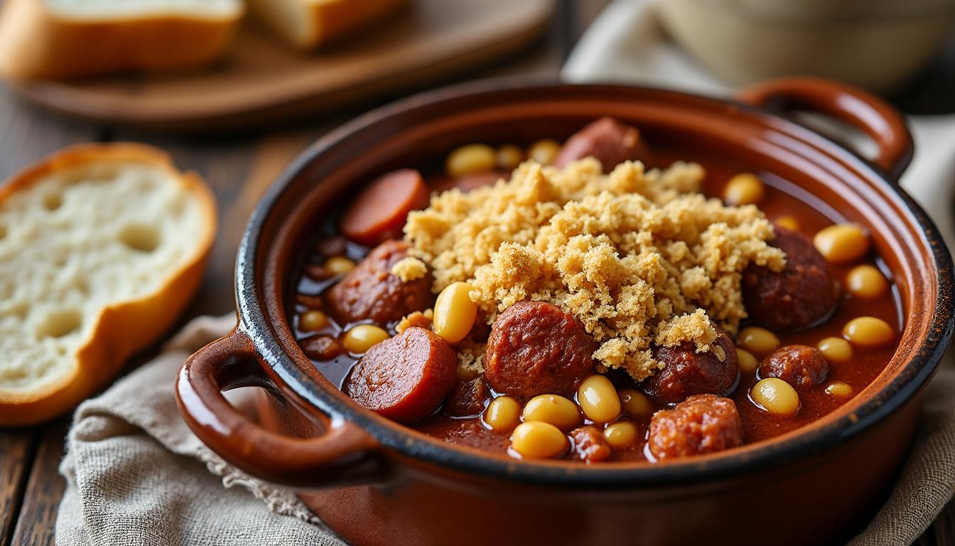découvrez l'origine et les secrets de la recette authentique du cassoulet traditionnel avec marmiton. plongez dans l'histoire d'un plat emblématique de la cuisine française, savourez les anecdotes et les conseils pour réaliser ce délice chez vous.