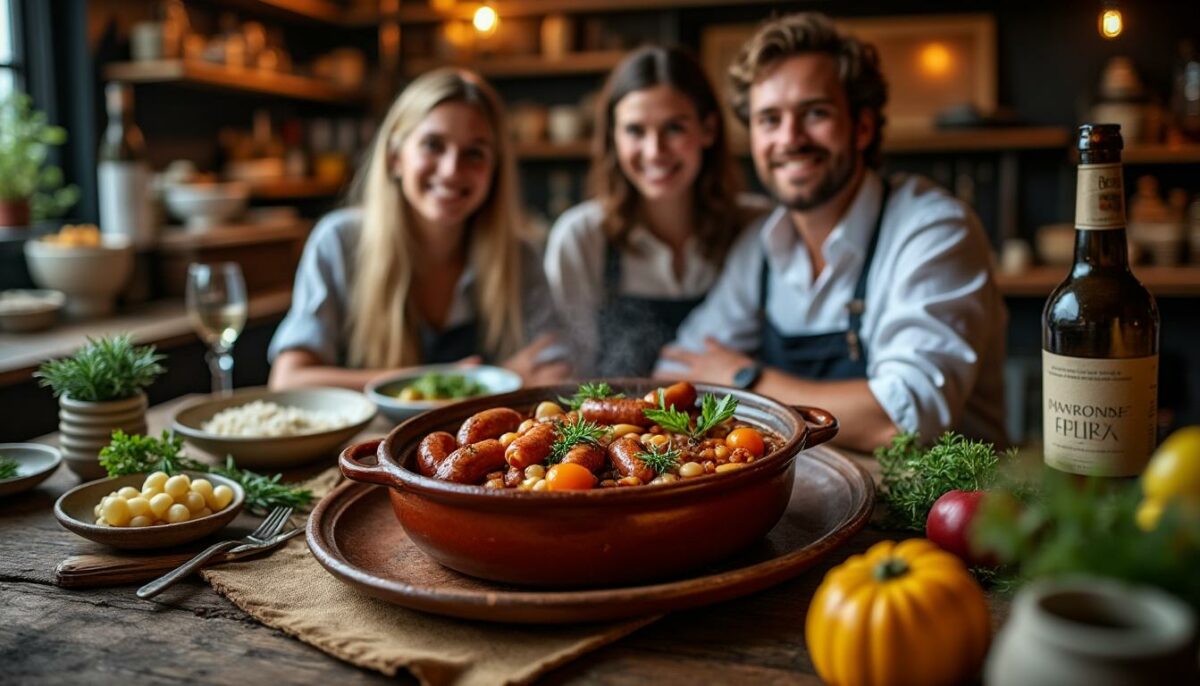 découvrez la recette de cassoulet de pierre perret et impressionnez vos invités avec ce plat traditionnel revisité. un mélange savoureux de haricots blancs, de viande et d'épices qui saura ravir les papilles de vos convives.