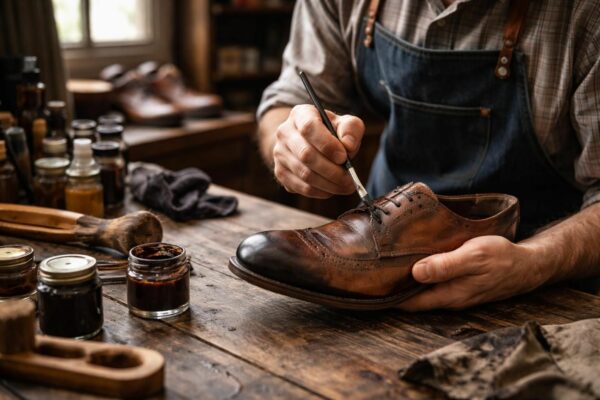 découvrez comment la teinture de chaussures chez le cordonnier permet de masquer efficacement les éraflures et de redonner une seconde vie à vos souliers préférés.