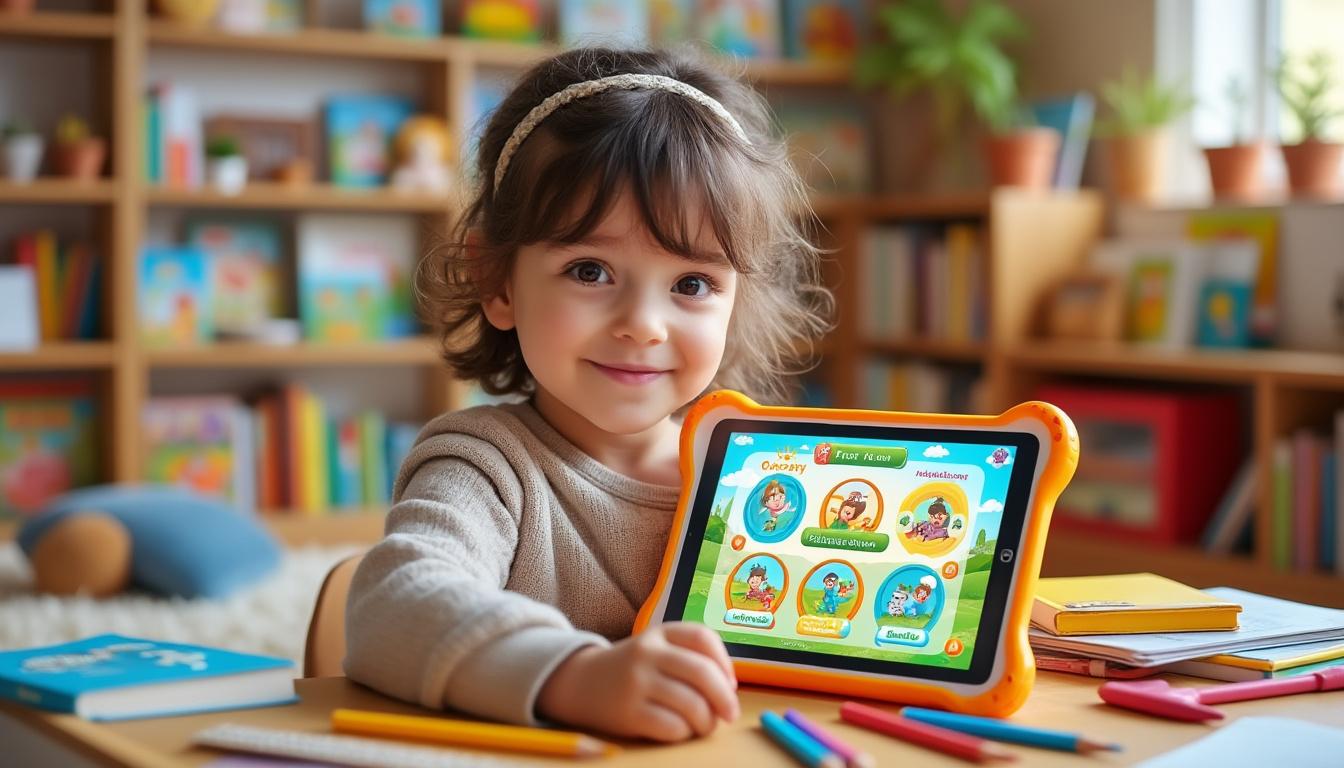 découvrez les avantages de la tablette tactile pour enfant by gulli, dotée de la technologie innovante kurio. offrant un divertissement éducatif, cette tablette assure sécurité et apprentissage pour les plus jeunes. idéale pour stimuler la créativité et l'éveil, elle est un compagnon essentiel pour le développement des enfants.