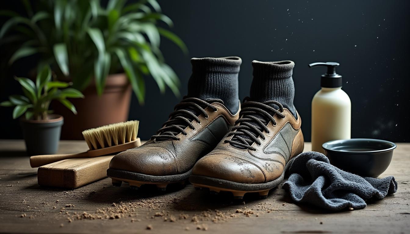 découvrez les meilleures astuces pour nettoyer vos chaussures de rugby et leur redonner un éclat comme neuf. suivez nos conseils pratiques pour éliminer la boue, les taches et les odeurs, tout en préservant la qualité de vos équipements sportifs.