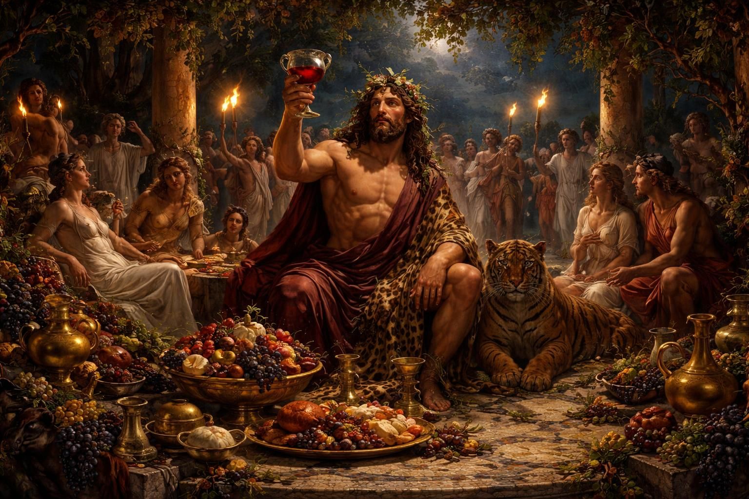 découvrez les rites mystérieux de dionysos et plongez dans le festin des dieux, une exploration fascinante des mythes et traditions antiques.