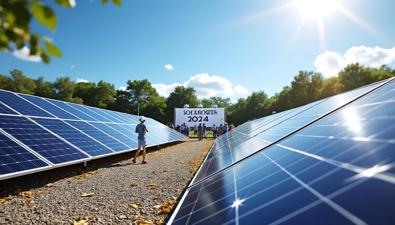 découvrez notre service de location de panneaux solaires pour vos événements ! offrez une solution écologique et innovante qui allie durabilité et technologie. idéale pour réduire l'empreinte carbone tout en garantissant une énergie renouvelable à vos manifestations, choisissez de marquer votre engagement pour l'environnement.