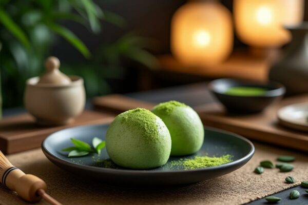 découvrez l'art délicat du dessert japonais avec notre recette de mochi au matcha. savourez ce délice moelleux et parfumé, facile à préparer chez vous. parfait pour les amoureux de la cuisine asiatique !