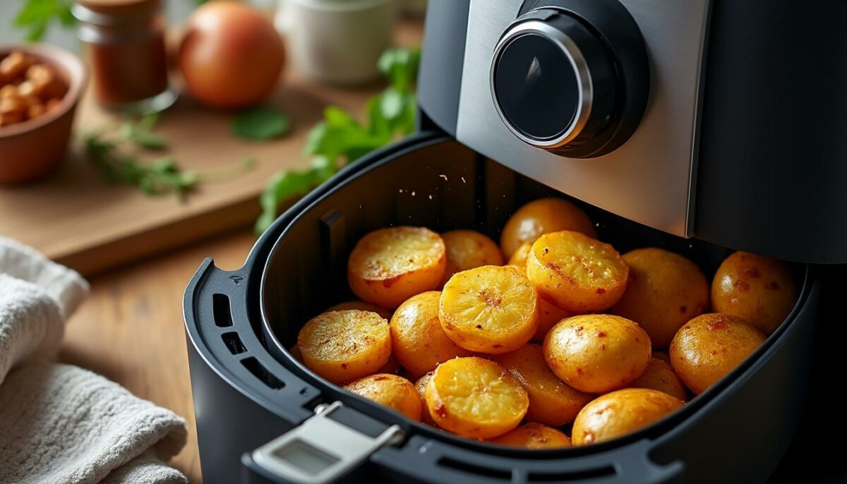 découvrez nos recettes simples de patates à l'air fryer pour un repas savoureux et sain au quotidien. apprenez à préparer des plats délicieux tout en réduisant l'utilisation d'huile. idéal pour régaler toute la famille avec des pommes de terre croustillantes et dorées, sans effort !