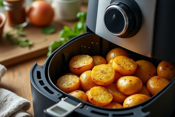 découvrez nos recettes simples de patates à l'air fryer pour un repas savoureux et sain au quotidien. apprenez à préparer des plats délicieux tout en réduisant l'utilisation d'huile. idéal pour régaler toute la famille avec des pommes de terre croustillantes et dorées, sans effort !