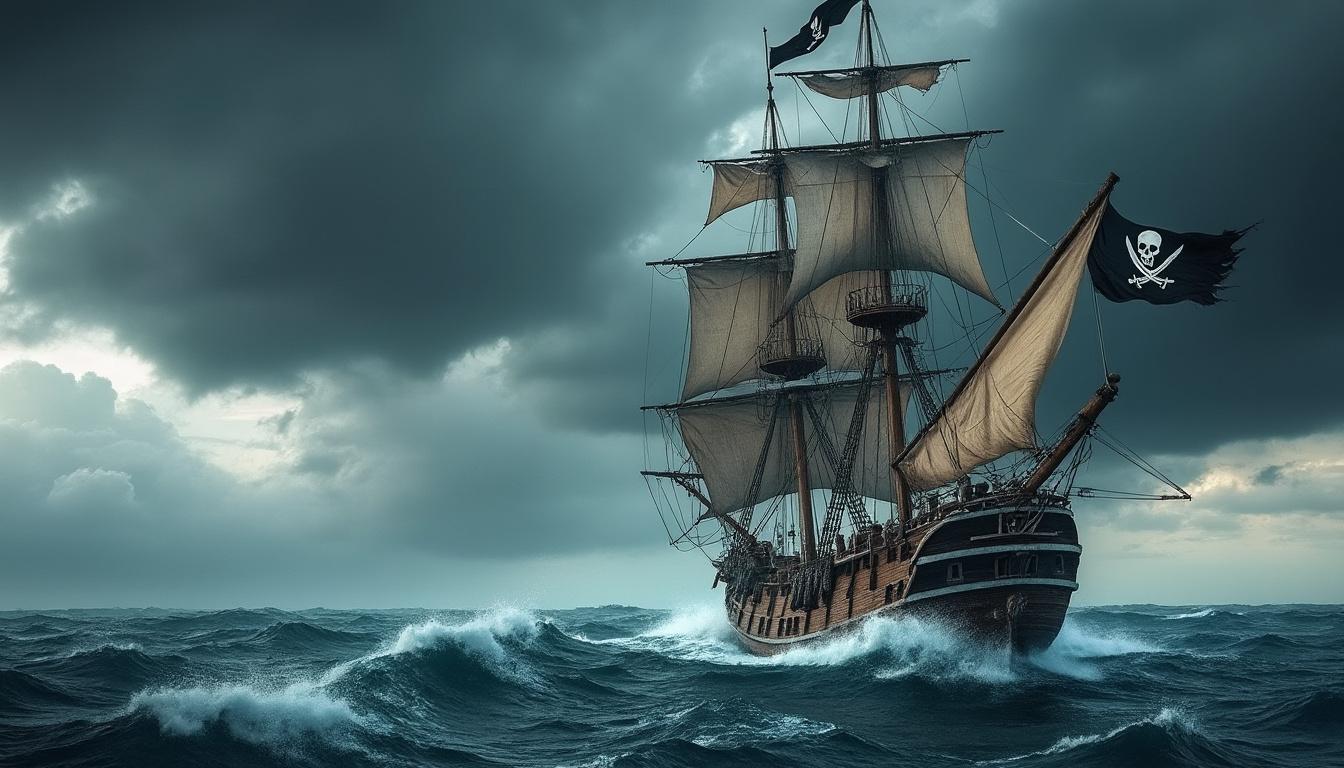 découvrez l'histoire fascinante du pavillon pirate, ce drapeau noir qui, au-delà de son apparence menaçante, est devenu un symbole iconique des mers. plongez dans les origines, la signification et l'impact culturel de ce drapeau légendaire.