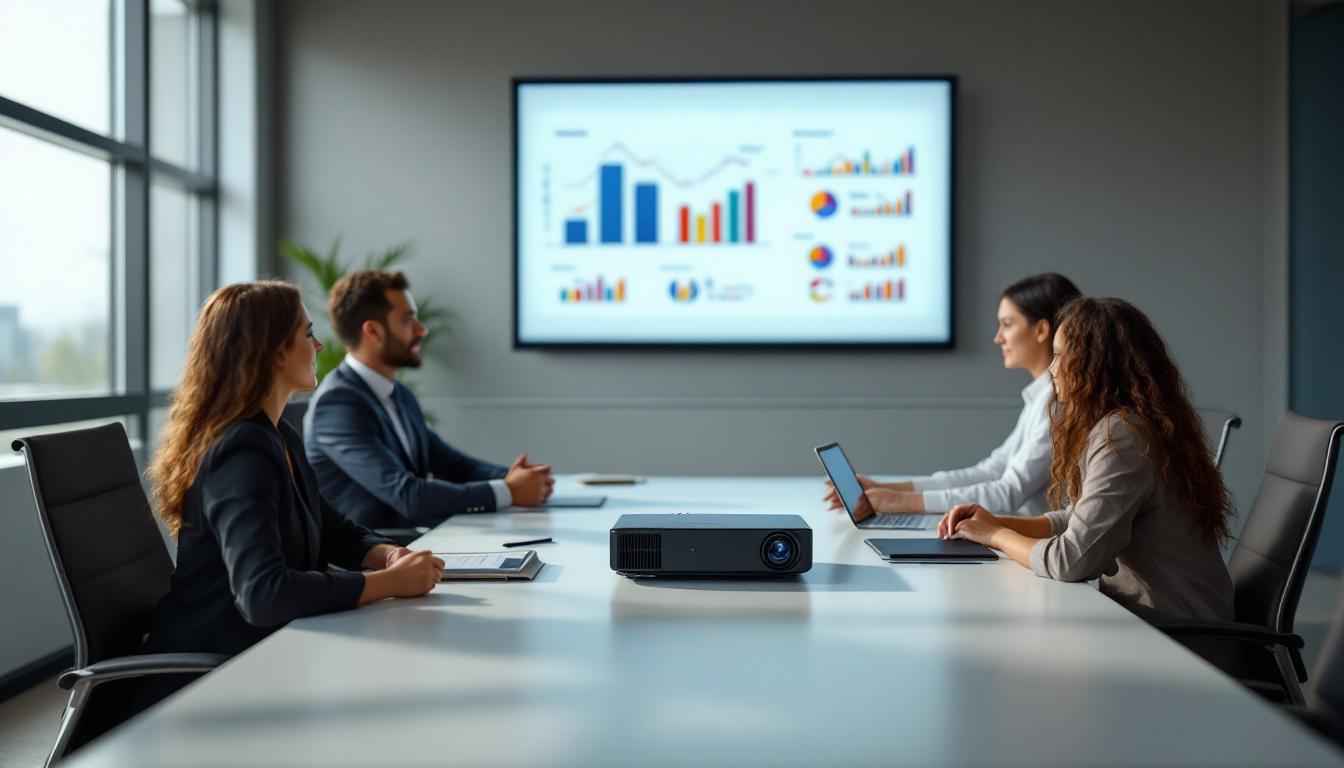 découvrez les avantages d'un vidéoprojecteur bureautique à focale courte pour des présentations claires et professionnelles, même dans des espaces réduits.