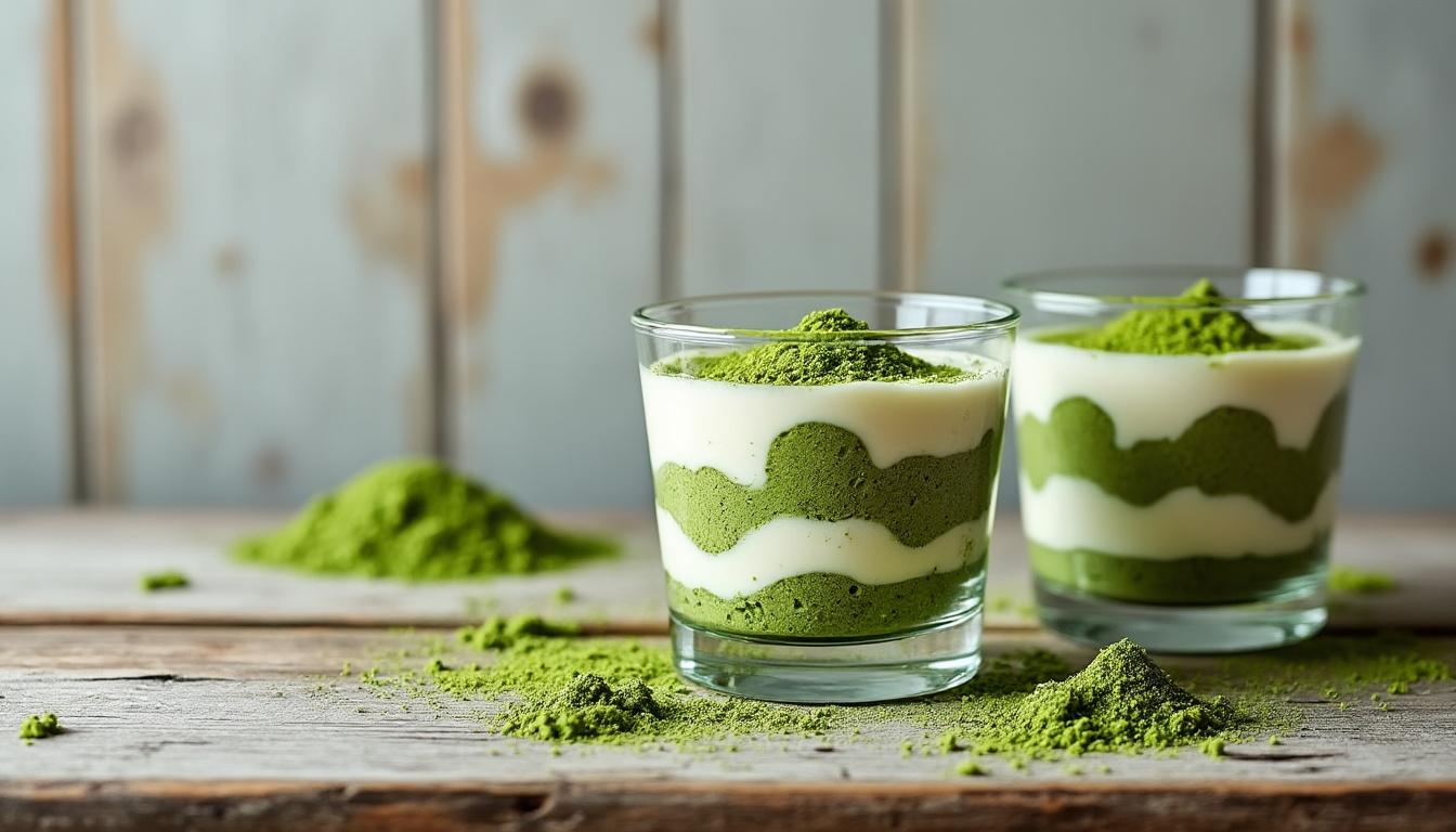 découvrez une version raffinée du tiramisu signée michalak, revisitée avec du thé matcha pour une saveur unique. ajoutez-y votre touche personnelle pour un dessert encore plus créatif et gourmand !