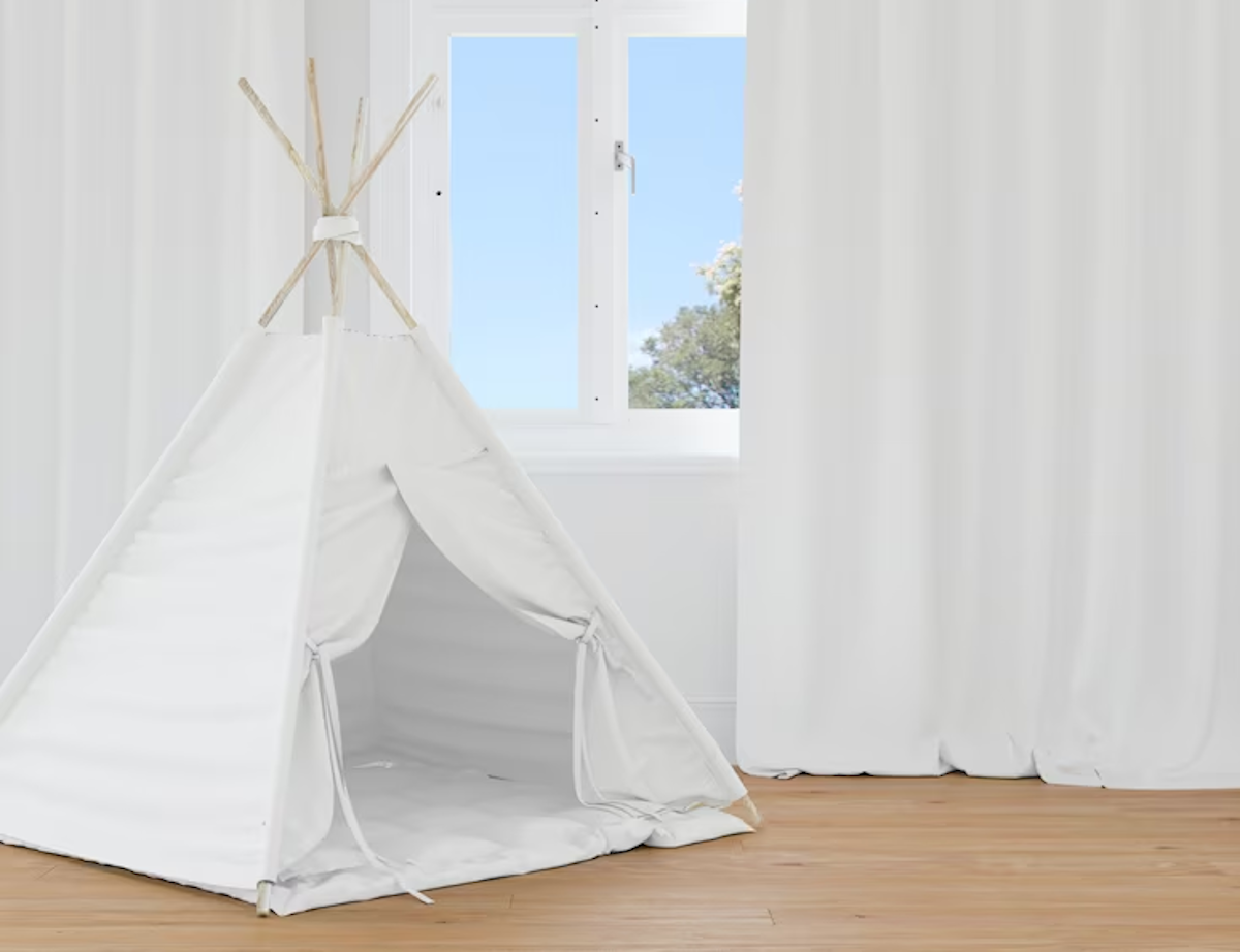 lit tipi blanc