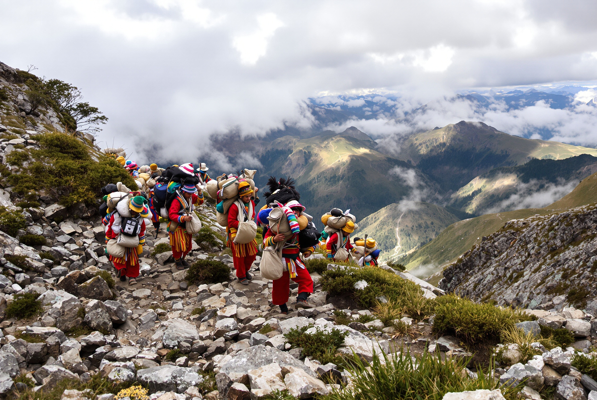porteurs chemin inca