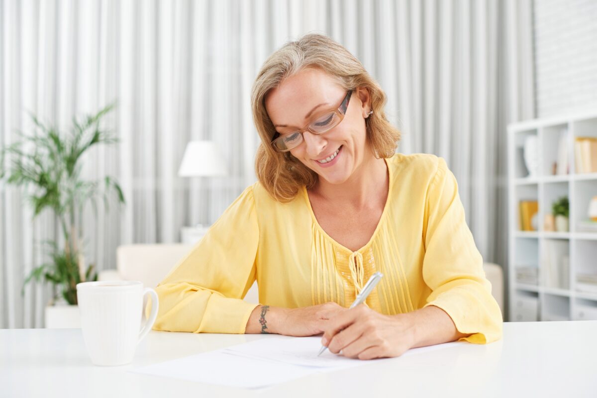 Writing letter