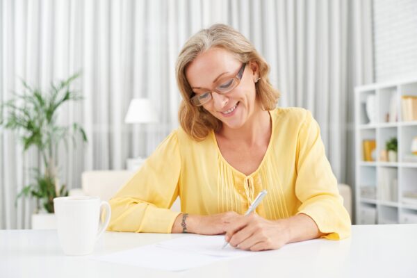 Writing letter